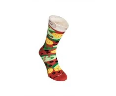Zooksyrainbow Socks Linksmos kojinės "picos" dėžutėje