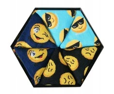 Zooksyrainbow Socks Rainbow Socks Emoticons Smiley Sadness Brainy 3 Pairs
