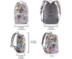 XD Design Kuprinė su apsauga nuo vagių Bobby Soft (Graffiti) - riboto leidimo