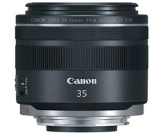 Objektyvas „Canon RF 35mm F1.8 IS STM Macro“.