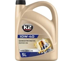 K2 Semisynthetic 10W-40 pusiau sintetinė universali alyva, 5 L