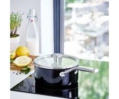 Kitchenaid 2 l emaliuotas puodas su dangčiu juodas