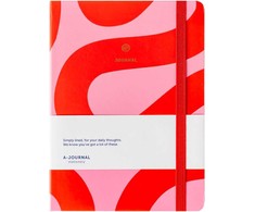 A Journal Bloknotas A5 - Flow Rožinė