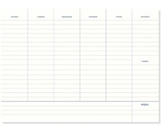 A Journal Savaitės planuoklė - Deskplanner Daisy