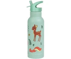 A Little Lovely Vaikiška gertuvė iš nerūdijančio plieno 'Miško gyventojai' - 500 ml