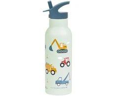 A Little Lovely Vaikiška gertuvė iš nerūdijančio plieno 'Mašinos' - 500 ml
