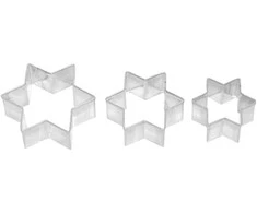 Birkmann STAR sausainių formelės 4,5/5,5/6,5 cm