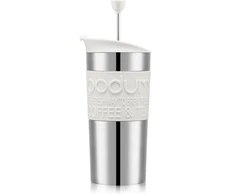 Bodum kubek su zaparzaczem tłokowym do kawy Travel Press 0.35 l Off baltas