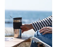 Bodum kubek su zaparzaczem tłokowym do kawy Travel Press 0.35 l Juodas