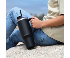 Bodum kubek termiczny ze słomką i laikikliu Travel Mug 1.2L Juodas