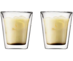Bodum szklanki su podwójną ścianką 2 vnt. Bodum Canteen 0.2 l Transparent