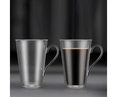 Bodum szklanki su podwójną ścianką 2 vnt. Canteen 0.4L Transparent