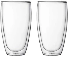 Bodum szklanki su podwójną ścianką 2 vnt. Pavina 0.45L Transparent