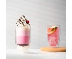 Bodum szklanki su podwójną ścianką 2 vnt. Pavina 0.45L Transparent