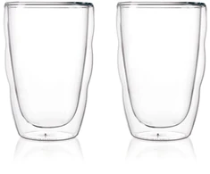 Bodum szklanki su podwójną ścianką 2 vnt. Pilatus 0.35 l Transparent