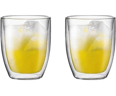 Bodum szklanki su podwójną ścianką 2 vnt. Bistro 0.48 l Transparent