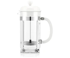 Bodum Caffettiera 1 l grynai baltos spalvos prancūziško preso stūmoklinis kavos virimo aparatas