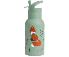 A Little Lovely Vaikiška gertuvė iš nerūdijančio plieno 'Miško gyventojai' - 350 ml