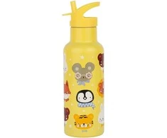 A Little Lovely Vaikiška gertuvė iš nerūdijančio plieno 'Gyvūnai' - 500 ml