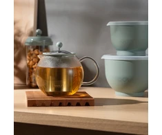 ASSAM 1L Sage Bodum Plunger arbatos puodas