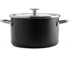 KitchenAid plieno šerdies puodas 20cm 3,7l su dangteliu, emaliuotas, indukcinis, dujinis