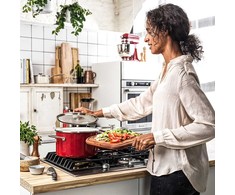 KitchenAid Emalio puodas 20cm 3,7l emaliuotas dangteliu indukcinėmis dujomis