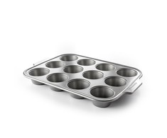 KitchenAid - Metalinė keksiukų kepimo forma - sidabrinė