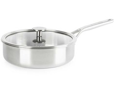 KitchenAid - Daugiafunkcinė keptuvė su dangčiu - sidabrinė - 24 cm
