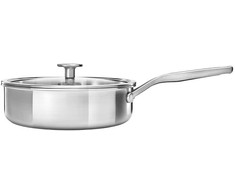 KitchenAid - Daugiafunkcinė keptuvė su dangčiu - sidabrinė - 24 cm