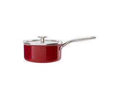 KitchenAid emaliuotas puodas, mažas puodas su dangteliu, 16 cm, emaliuotas, indukcinis