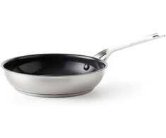 KitchenAid - Nerūdijančio plieno lakštinė keptuvė - sidabrinė - 28 cm