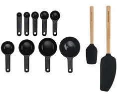 KitchenAid virtuvės reikmenų rinkinys 11 vnt. Oniksas juodas