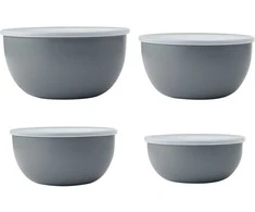 KitchenAid virtuvės dubenys su dangteliais, 4 vnt