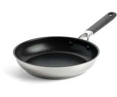 KitchenAid - KA-Classic nerūdijančio plieno keptuvė su atvira rankena - sidabrinė - 24 cm