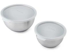 „KitchenAid“ nerūdijančio plieno dubenėlių rinkinys, 2 vnt.