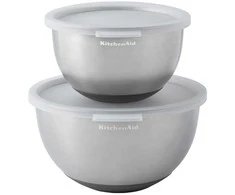 „KitchenAid“ nerūdijančio plieno dubenėlių rinkinys, 2 vnt.