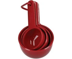 KitchenAid virtuvės matavimo puodeliai 4 vnt Empire Raudona