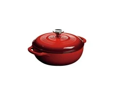 Lodge Emaliuotas ketaus puodas - raudonas 2,8L / Namelis
