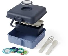 Monbento Snacky pietų dėžutė vaikams 0,85 l Mėlyna Infinity