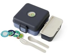 Monbento Snacky pietų dėžutė vaikams 0,85 l Mėlyna Infinity