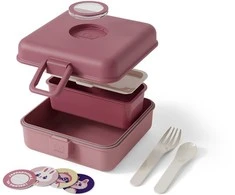 Monbento Snacky lunchbox vaikams 0,85 l Rožinė Blush