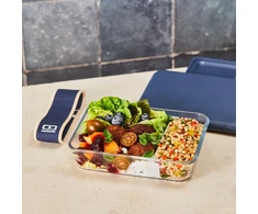 Monbento x Pyrex Priešpiečių dėžutė stiklinis Pure - Mėlyna Natural