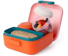 Priešpiečių dėžutė su przegródkami vaikams Rikko Poppy Flamingo / Amuse