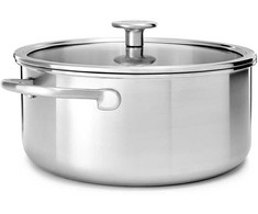 KitchenAid - Daugkartinis puodas su dangčiu - sidabrinis - 24 cm