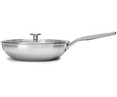 KitchenAid - „Multiply“ vokas su dangčiu - sidabro spalvos - 28 cm