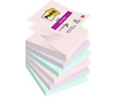 Post-It 3M Organic Post-it ® Z- Užrašai, gamta, pastelė- 76x76mm, 16x100 kortų.