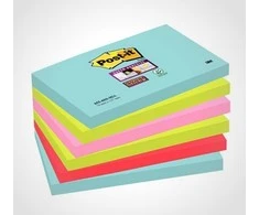3M Post-it Super-Sticky žinučių žymos 76 x 127 mm