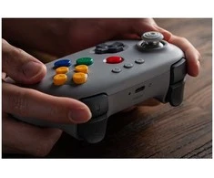 8BitDo 64 Bluetooth Belaidis Pultelis | Pilkas