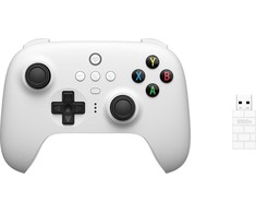 8BitDo Ultimate belaidis pultelis su pakrovimo stotele (Baltas)