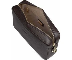 Aarni Large Crossbody Bag -olkalaukku, tummanruskea/kulta